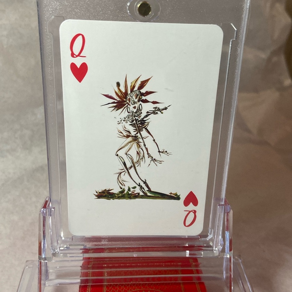 NEW Christian Louboutin Queen of Hearts playing card